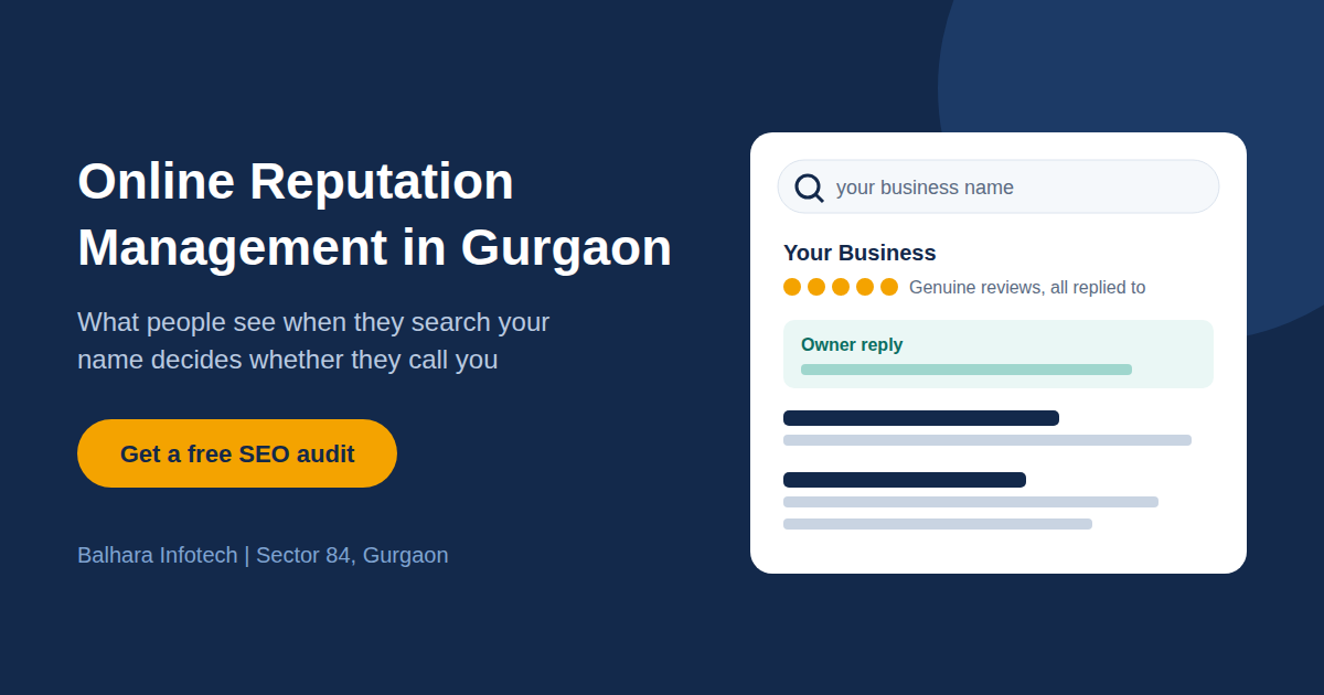 Online Reputation Management